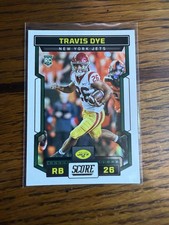 2023 PANINI SCORE FOOTBALL ROOKIE CARD #329 TRAVIS DYE NEW YORK JETS