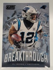 2020 SCORE D.J. MOORE BREAKTHROUGH FOOTBALL CARD PANTHERS NFL panini dj
