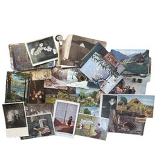 50 Postkarten AK Kunst Künstlerkarten Gemälde Konvolut Kleinformat Gl. & Ungl.