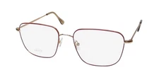 NEW ANDY WOLF 4742 GLASSES METAL & PLASTIC FRANCE C FULL-RIM SQUARE RED