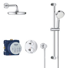 Grohe 34745000 2-Handle Dual Function Thermostatic Shower Bundle - Chrome