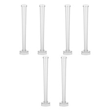6 Pcs Silcone Moules Bougeoirs Coniques Candle Taper Emergency Candle Set R5P7