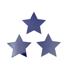 96 COE 2" Blue Stars 3 Glass Precut Element Designs Fusing Supplies 96COE