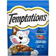 Adult Dry Cat Food Tempting Tuna Chicken Flavor Calcium Vitamin D 13.5 Lb Bag 1.83 per pound