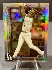 2025 Topps Chrome Freddie Freeman Sepia Refractor #23 Los Angeles Dodgers