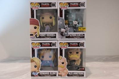 Funko Pop! Full Metal Alchemist Set (Winry, Edward, Alphonse, Alex Armstrong)