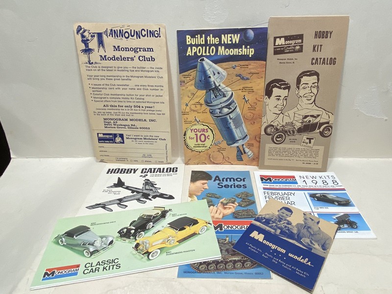 MONOGRAM “ MISC MINI CATALOGS” FOR PLASTIC MODEL KITS