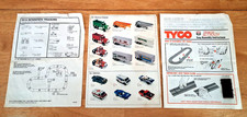 Lot of 3 Tyco US 1 Electric Trucking ORIGINAL Instructions Sheets Inserts