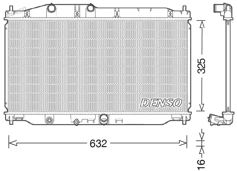 Denso Radiateur Drm40043 Drm40043 Honda - Image 2