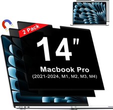 Screen Protector for Macbook Pro 14 Inch - Magnetic Privacy, Anti Glare