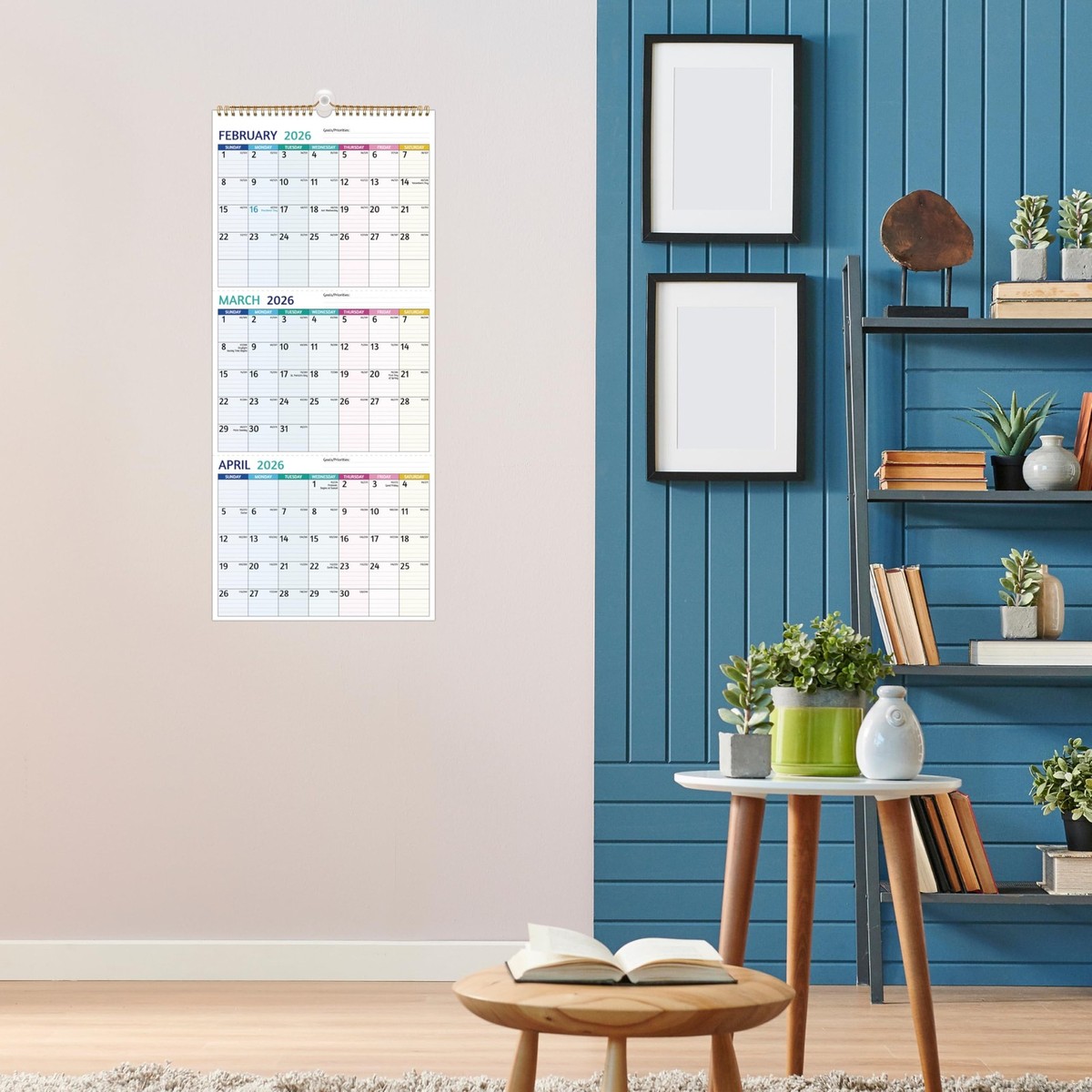 HUMAN MADE 2026 WALL CALENDAR 合計3部 2025-2026 3-Month Vertical Wall Calendar Apr 2025-Jul 2026 11x26