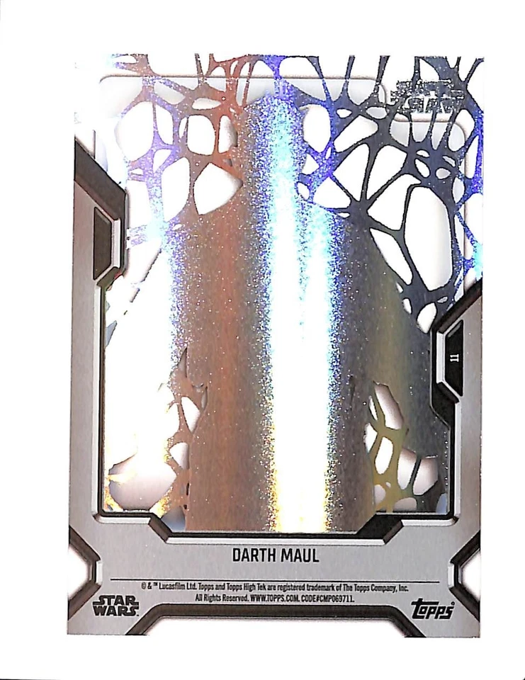 2023 TOPPS HIGH TEK STAR WARS 11 DARTH MAUL PATTERN 1 GIRAFFE - Image 2 of 2