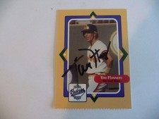 Tim Flannery San Diego Padres Autographed Dry-Er Friar Card