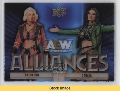 2023 AEW All Elite Wrestling Alliances Acetate Toni Storm Saraya READ 17u8