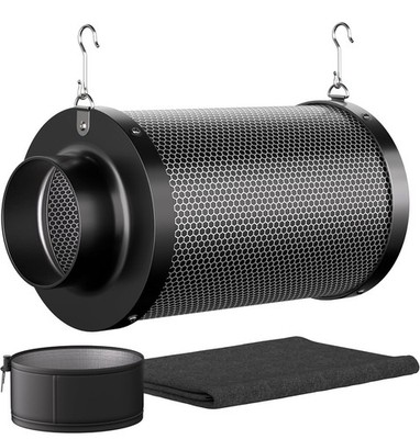 2-Pack 4  Air Carbon Filter Australian Charcoal Odor Control Grow Tent Fan