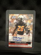 2022 Leaf Pro Set Draft - Autographs Akayleb Evans #PSA-AE1 (AU, RC)