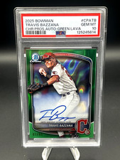 2025 Bowman Chrome Prospect Auto Travis Bazzana #CPA-TB Green Lava PSA 10