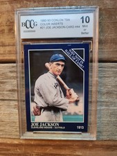 JOE JACKSON 1992-93 CONLON TSN COLOR INSERTS #21 BCCG 10 MINT
