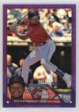 2023 Topps Chrome Logofractor Edition Purple Refractor /250 Oscar Gonzalez 16mr