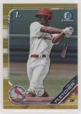 2019 Bowman Draft Chrome Gold Refractor 25/50 Trejyn Fletcher #BDC-174 s3g