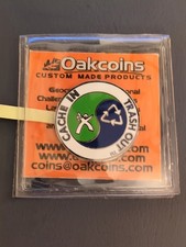 UNACTIVATED-Geocoin -Cache In-Trash Out- Mini Coin