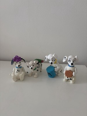 Mcdonalds Disney Happy Meal 101 Dalmatiner Hund Spielzeug Figuren Vintage 8 cm X4
