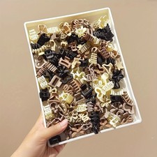 20Pcs Mini Hair Claw Clips Matte Neutral Small Jaw Clip Accessories Women Girls