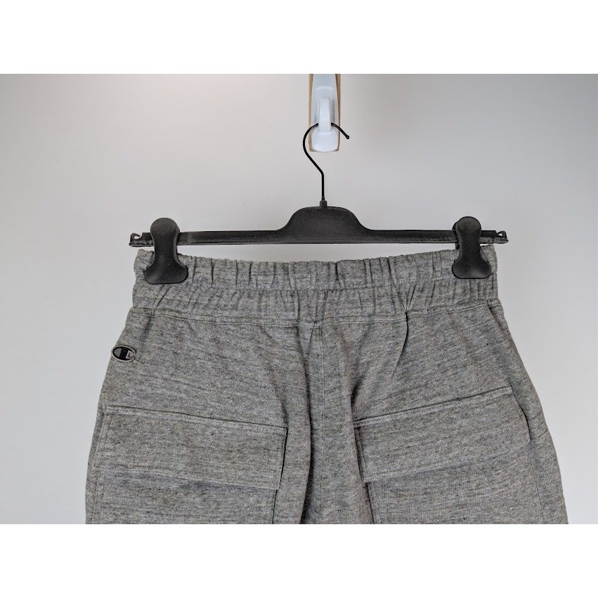 Rick Owens x Champion Knitted Beveled Pods Shorts in Grey Melange