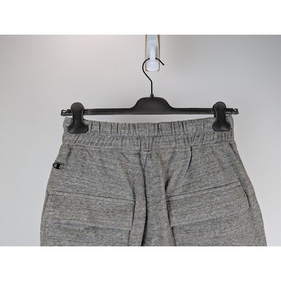 Rick Owens x Champion Knitted Beveled Pods Shorts in Grey Melange