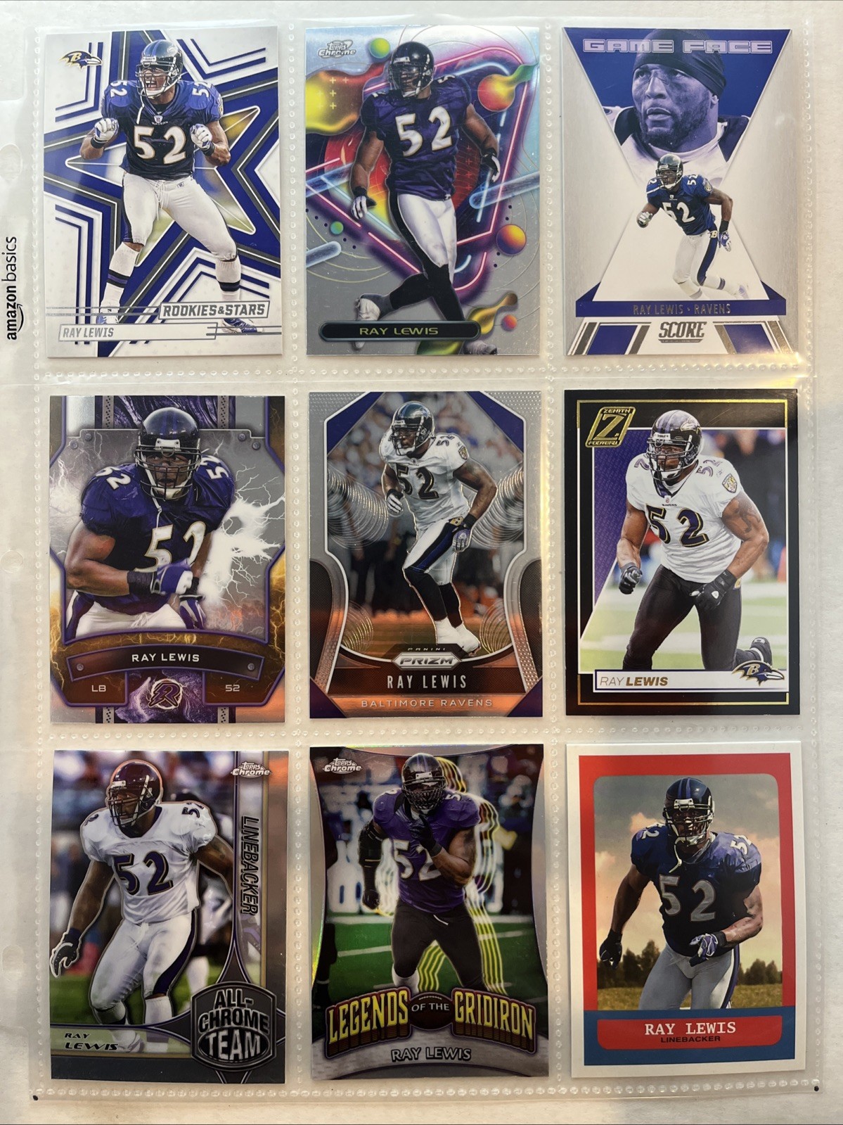 Ray Lewis 9 Card Lot