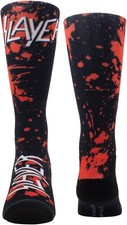Slayer - Perri's - Slayer - Blood On Black Dye Sublimation - Crew Socks New  S
