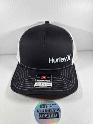 Hurley Men's Black/White Richardson 112 Trucker Snapback Hat