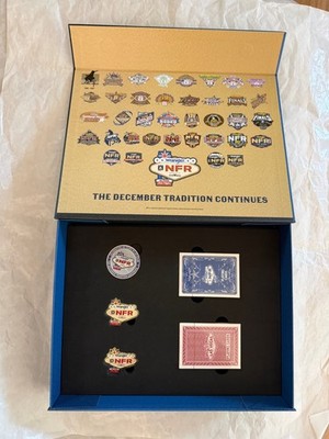2025 Wrangler National Finals Rodeo NFR 40 Years In Las Vegas Pin Card Souvenir