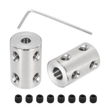 6 Pcs 4mm to 6mm Shaft Coupler Connectors L22mm x D14mm Rigid Coupling