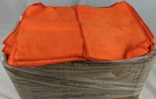 Lot Of 200 6.5" X 8.5" Microfiber Towels Orange