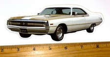 1970 Chrysler 300 Hurst Edition 440 Tnt Color Diecut Vinyl Novelty Decal Sticker