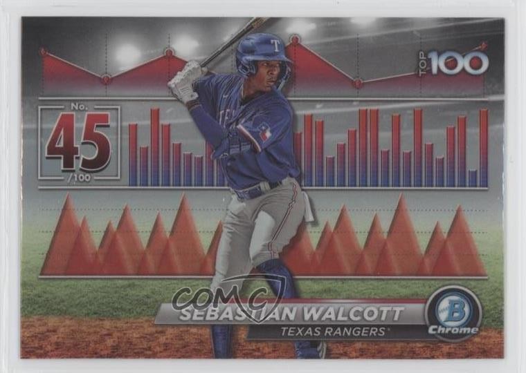 2024 Bowman Bowman Scouts Top 100 Sebastian Walcott #BTP-45 3pb
