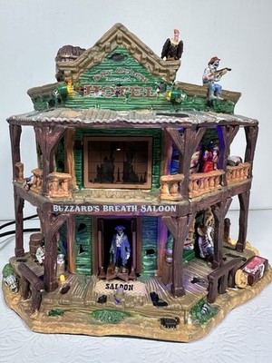 Lemax Spooky Town Collection Dry Gulch Hotel Retired 2007 Sounds & Lights READ