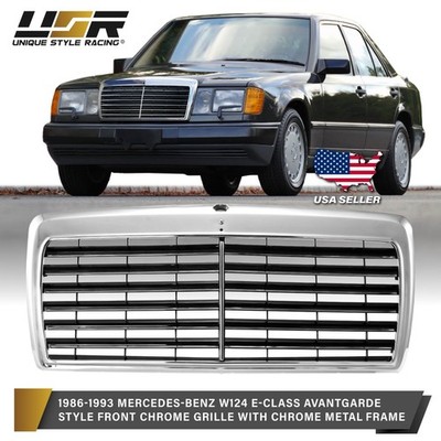 EURO AMG Avantgarde Front Hood Grill Assembly for 86-93 Mercedes 