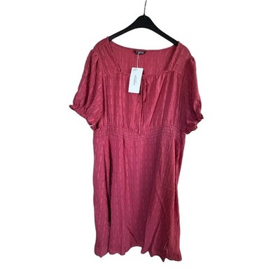 Bloomchic Kleid Damen Dress Damenkleid Gr. 52 54 Rot Neu Etikett Plus Size Look