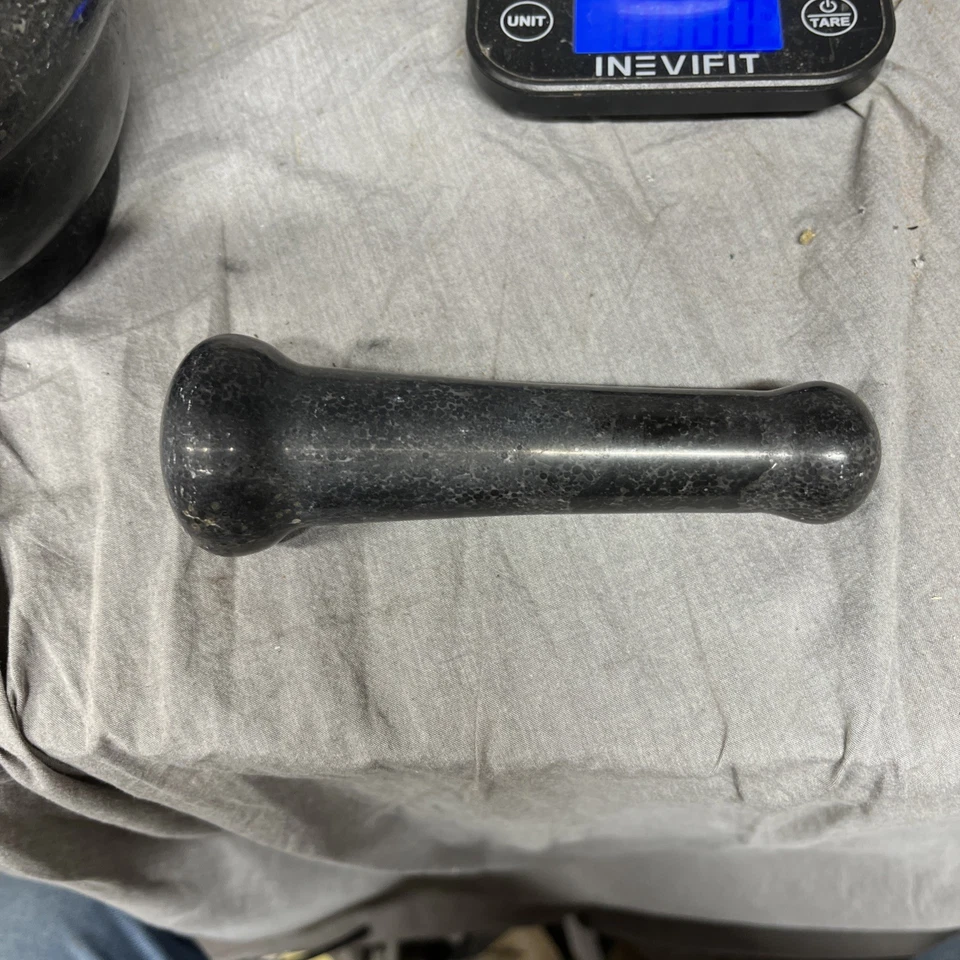 Красивый черный натуральный мрамор камень ступки и пестик комплект - Изображение 2 из 4