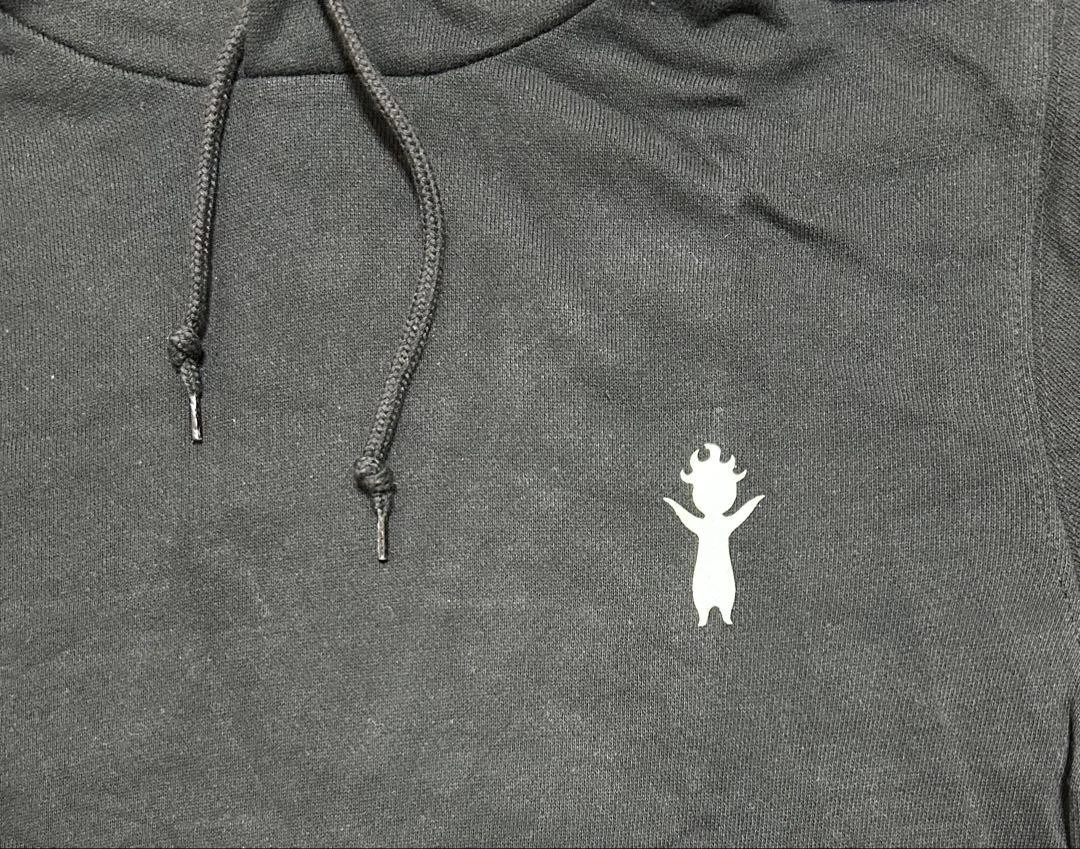 VETEMENTS Felpa con cappuccio Demon Slayer nera taglia S personaggio design cosplay pullover