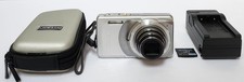 Olympus Stylus 7010 12MP Digital Camera Silver Tested W/Battery Charger Bundle