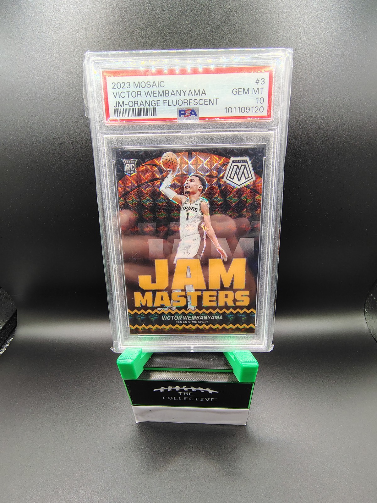 2023 Panini Mosaic - Jam Masters Victor Wembanyama Fluorescent Orange Mosaic /25