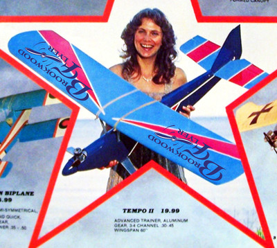 TEMPO II PLAN + PARTS PATTERNS to Build 60'' Span 3-Channel RC Model Airplane 