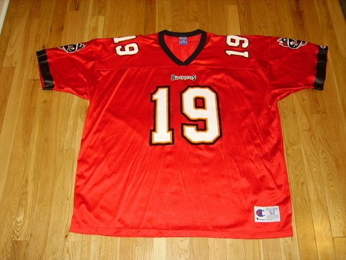 Vtg Champion KEYSHAWN JOHNSON TAMPA BAY BUCCANEERS NFL Football Team JERSEY 52 - Picture 2 of 2