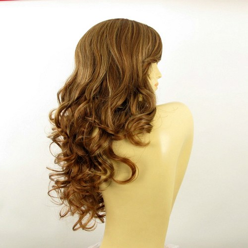 Perruque femme longue Châtain Cuivré Méché Blond Clair ZARA 6BT27B - Imagen 7 de 8