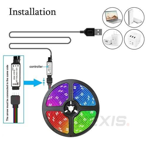 1M-5M Waterproof LED Strip Lights RGB USB IP65 60-300 5050 LED Bluetooth 5V AU - Picture 2 of 13