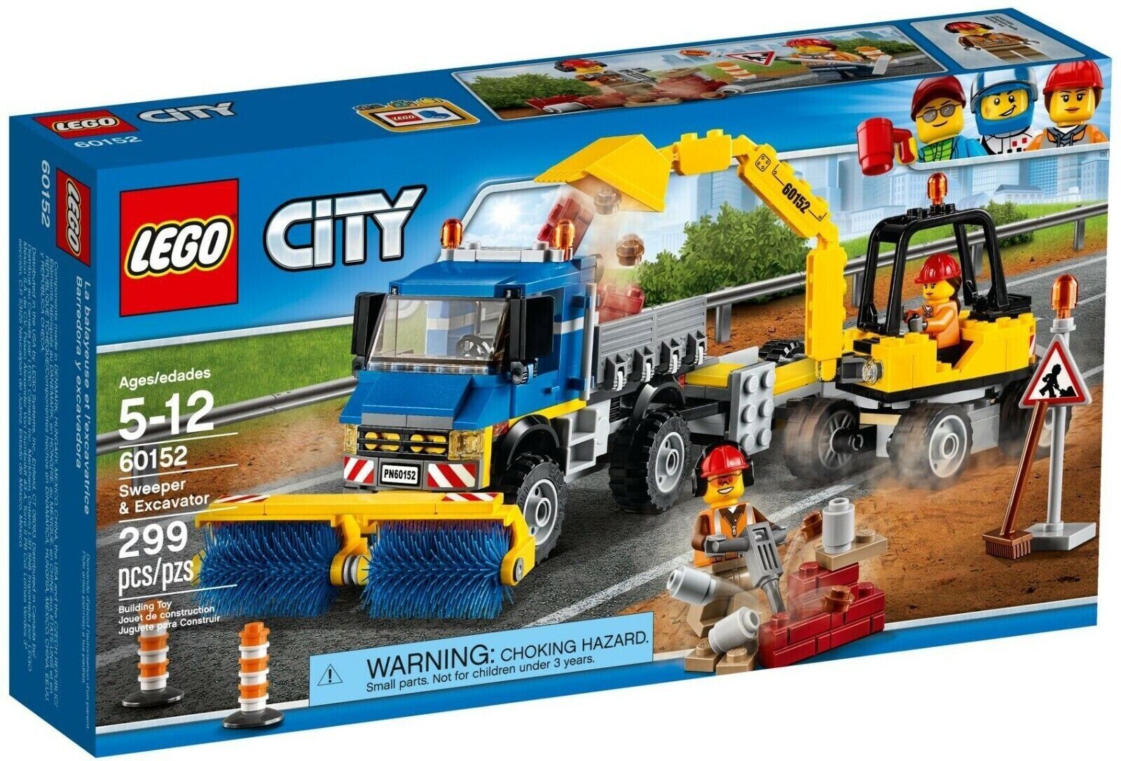 NEW LEGO 60152 CITY SWEEPER & EXCAVATOR