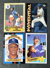 Bo Jackson Rookie 87, Damon RC 93, Tartabull DK 88, Quisenberry 85 4 KC Royals